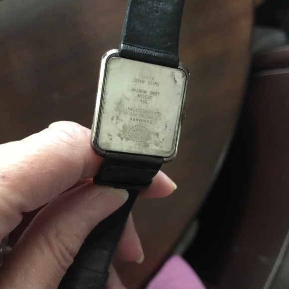 GEORG JENSEN Unisex sterling watch. Battery. Hardly worn. Lena Munthe design 354 - Picture 6 of 11